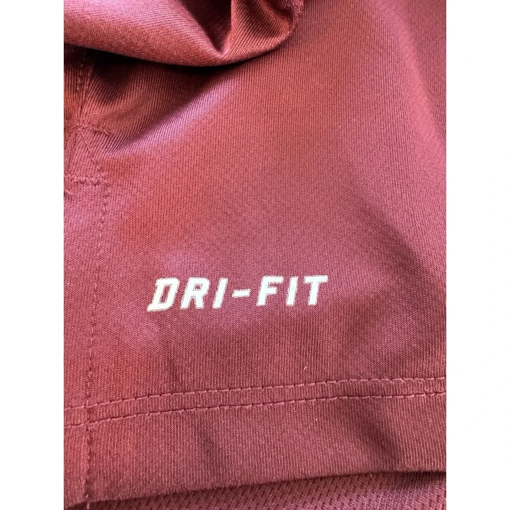 Nike Dri-Fit Polo Mens Shirt - L - Burgundy